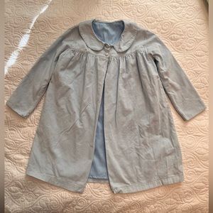 Powder blue corduroy jacket by Dondolo, sized 8Y